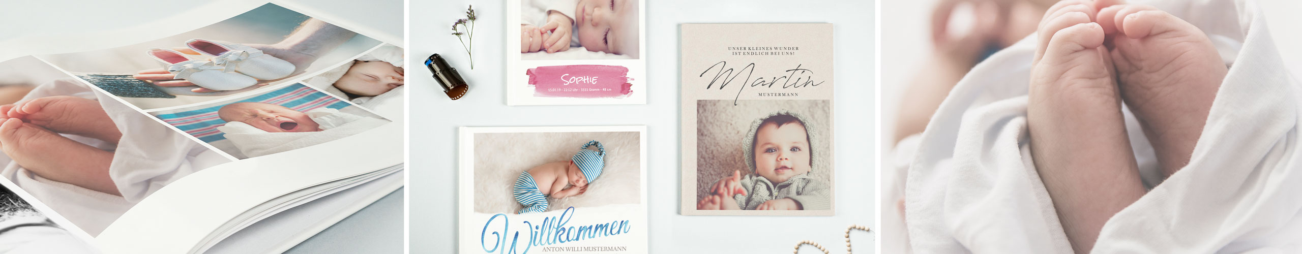 Baby-Fotobuch in diversen Formaten