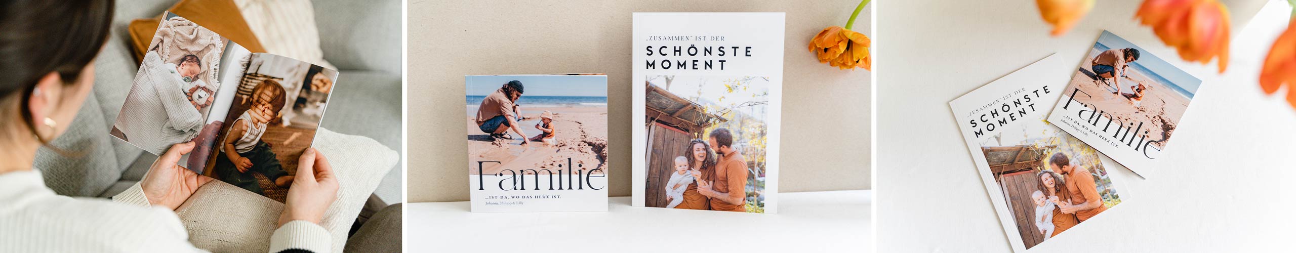 Personalisierte Mini-Fotobücher mit Familienfotos