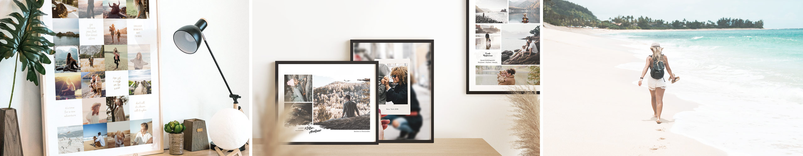 Wandbilder jetzt mit Deinen schönsten Urlaubsfotos online gestalten Personalisierte Wandbilder mit Urlaubsfotos