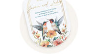 Formkarte mit Vogel Design