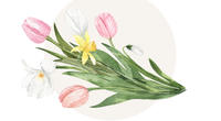 Blumenstraus mit Osterblumen