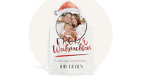 Kartenaufsteller mit Weihnachtsmotiv