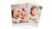 2 Portraitfotos von Baby