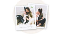 Retrobilder mit Fotomotiv "Mama mit Baby"