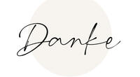 das Wort 'Danke' als Linienzeichnung