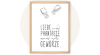 Wandbild mit Küchenspruch
