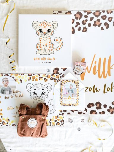 Design-Set 'Safari' als Deko zum Kindergeburtstag
