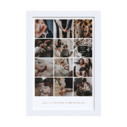 Foto-Wandbild mit weißem Rahmen