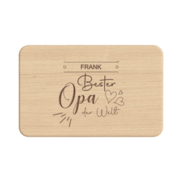 Frühstücksbrett 'Bester Opa' aus Holz