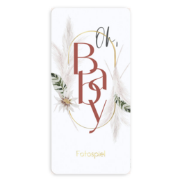 Personalisiertes Foto-Tischspiel für Babypartys