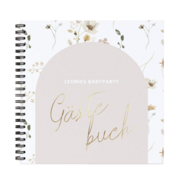 Gästebuch zur Babyparty mit Ringbindung