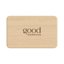 Frühstücksbrettchen mit Gravur 'Good Morning'