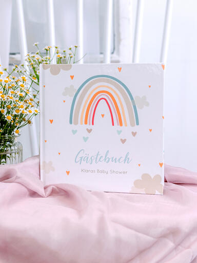 Persönliches Gästebuch für Klaras Baby Shower
