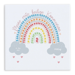 Leinwand für Fingerabdrücke zur Kommunion