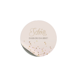 Personalisierter Geschenkaufkleber für Gastgeschenke zur Taufe