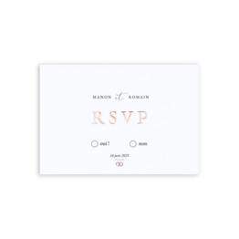 Carte réponse pour le mariage
