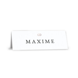 Carte de marque-place pour mariage