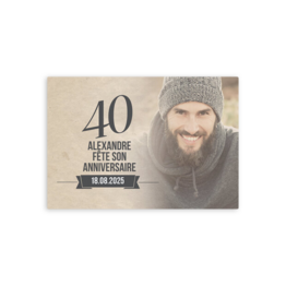 Invitation anniversaire 40e
