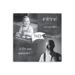 Invitation anniversaire 80e