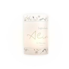 Personalisiertes Windlicht zur Jugendweihe