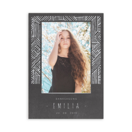 Persönliche Danksagungskarte zur Konfirmation