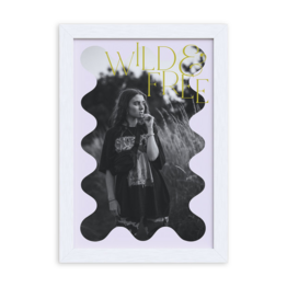 Wandbild zur Firmung mit Foto und modernem Wellendesign