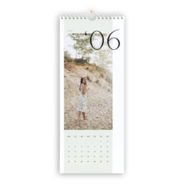 Fotokalender im Hochformat mit Spiralbindung