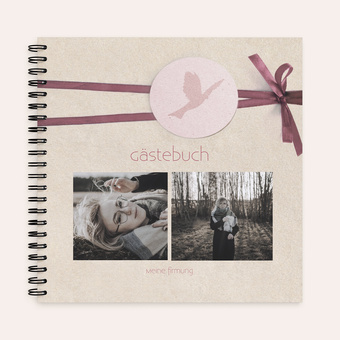 Gästebuch 'Kraftvoll' im quadratischen Format