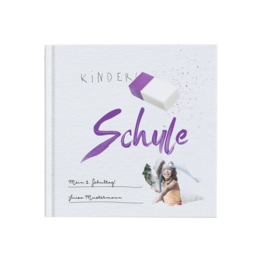 Fotobuch zur Einschulung mit niedlichem Design, Foto und individuellem Text