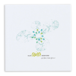 Fingerabdruck-Leinwand in quadratischer Form