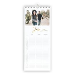 Pärchenkalender mit Design und Fotos zum Aufhängen