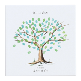 Personalisiertes Fingerabdruck-Bild für die Hochzeit