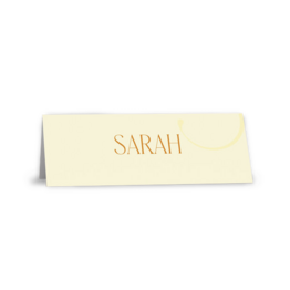 Tischkarte mit Namen zur Hochzeit