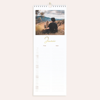 Küchenkalender 'Tenderness' mit Foto auf jedem Kalenderblatt