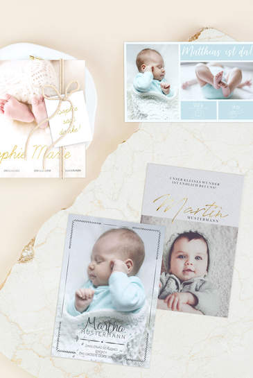 Zu den Danksagungen zur Geburt