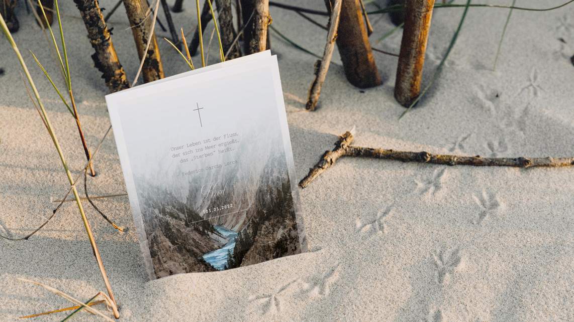 Zu den Trauereinladungen