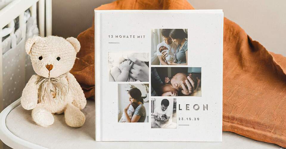 Gestaltet jetzt Euer personalisiertes Babyfotobuch ganz einfach und bequem online