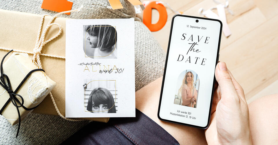 Jetzt Einladungskarten zum 30. Geburtstag online gestalten