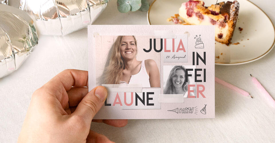 Jetzt Einladungskarten zum 40. Geburtstag online personalisieren