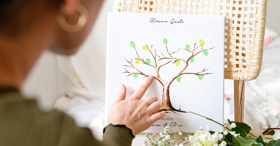 Jetzt Fingerabdruck-Bild zur Hochzeit