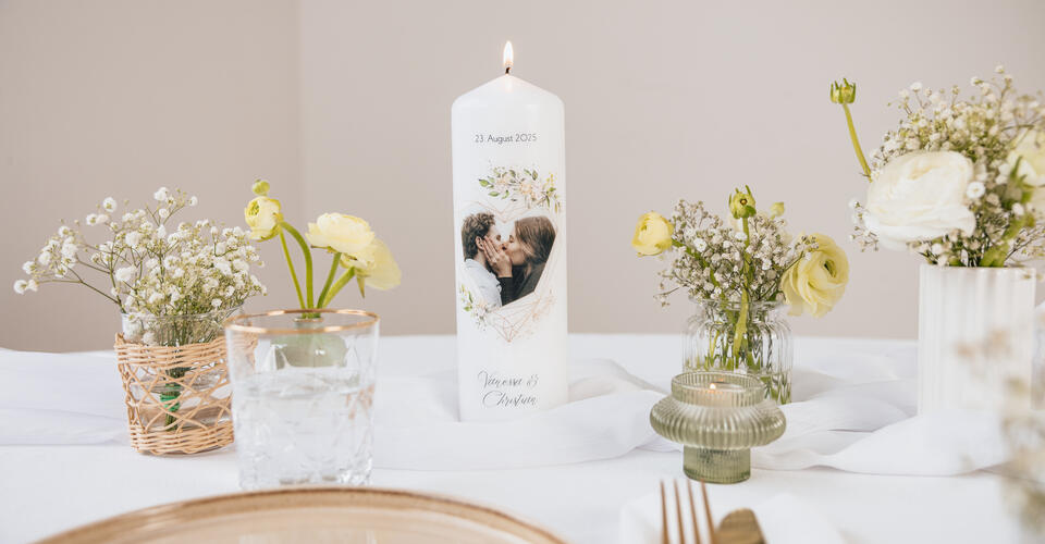 Jetzt Hochzeitskerze online selbst gestalten