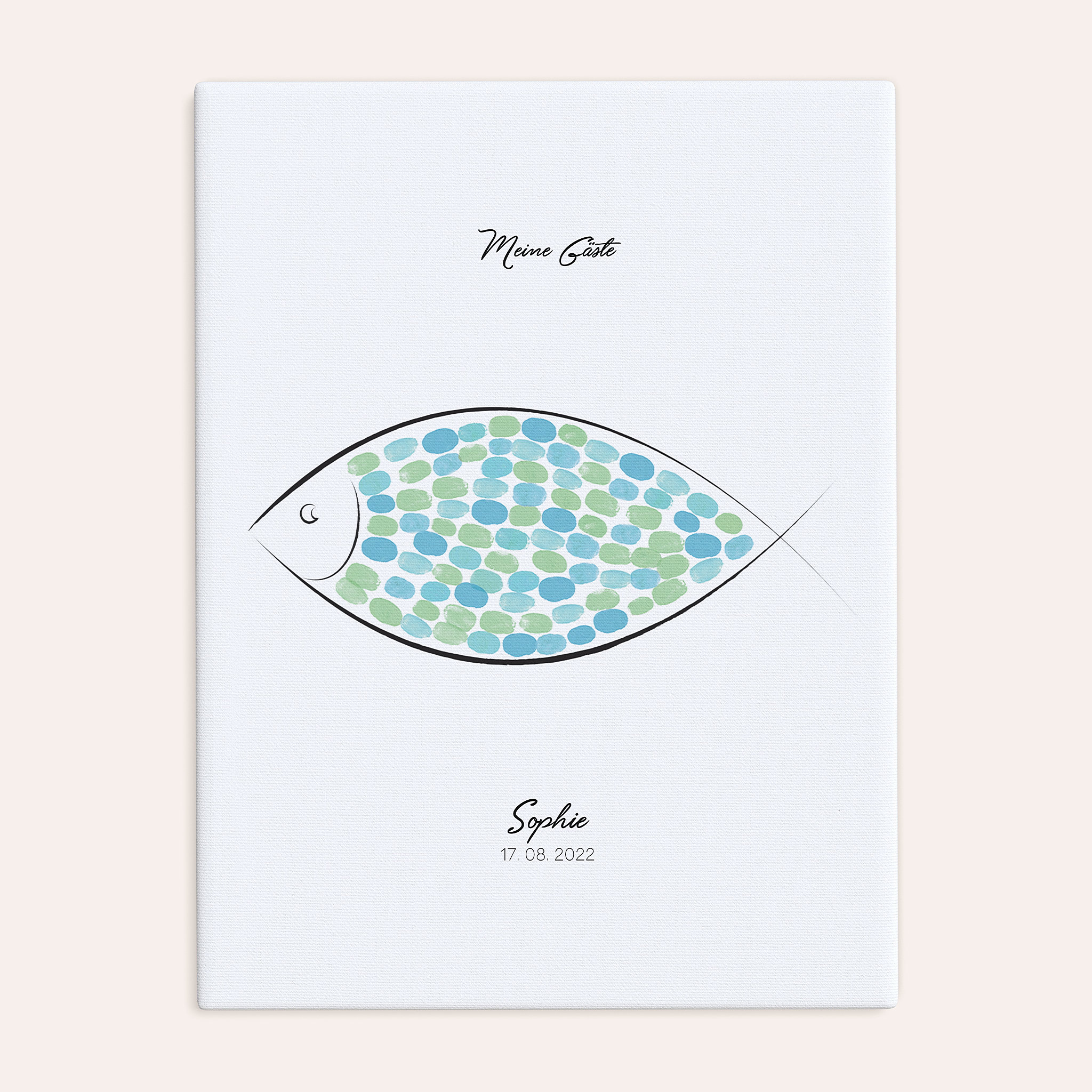 Fingerabdruckposter - Klarer Fisch