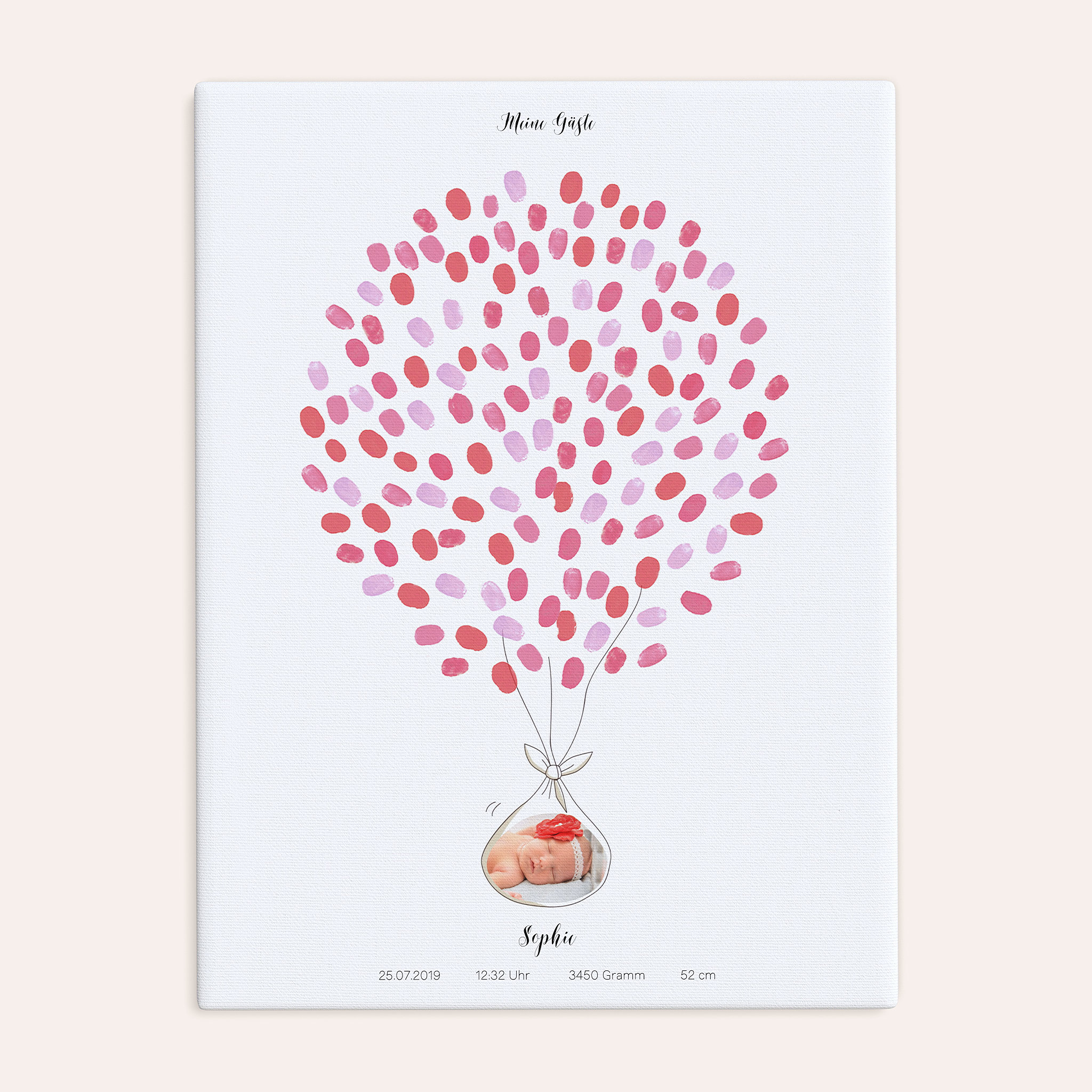 Fingerabdruckposter - Besuch