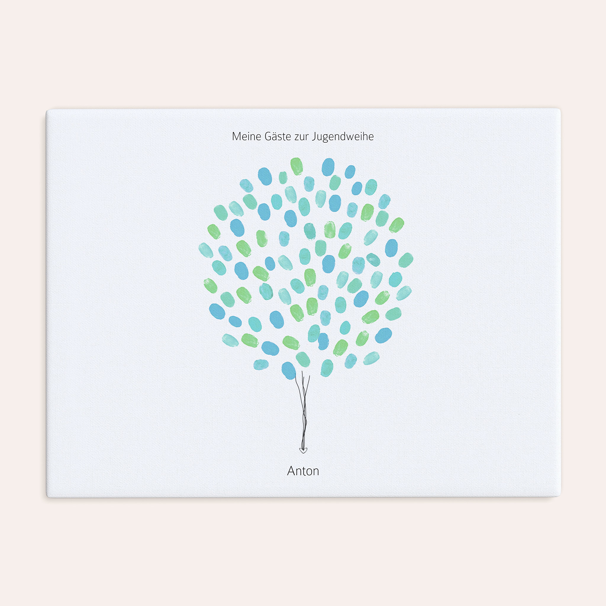 Fingerabdruckposter - Jugendweihe Ballons