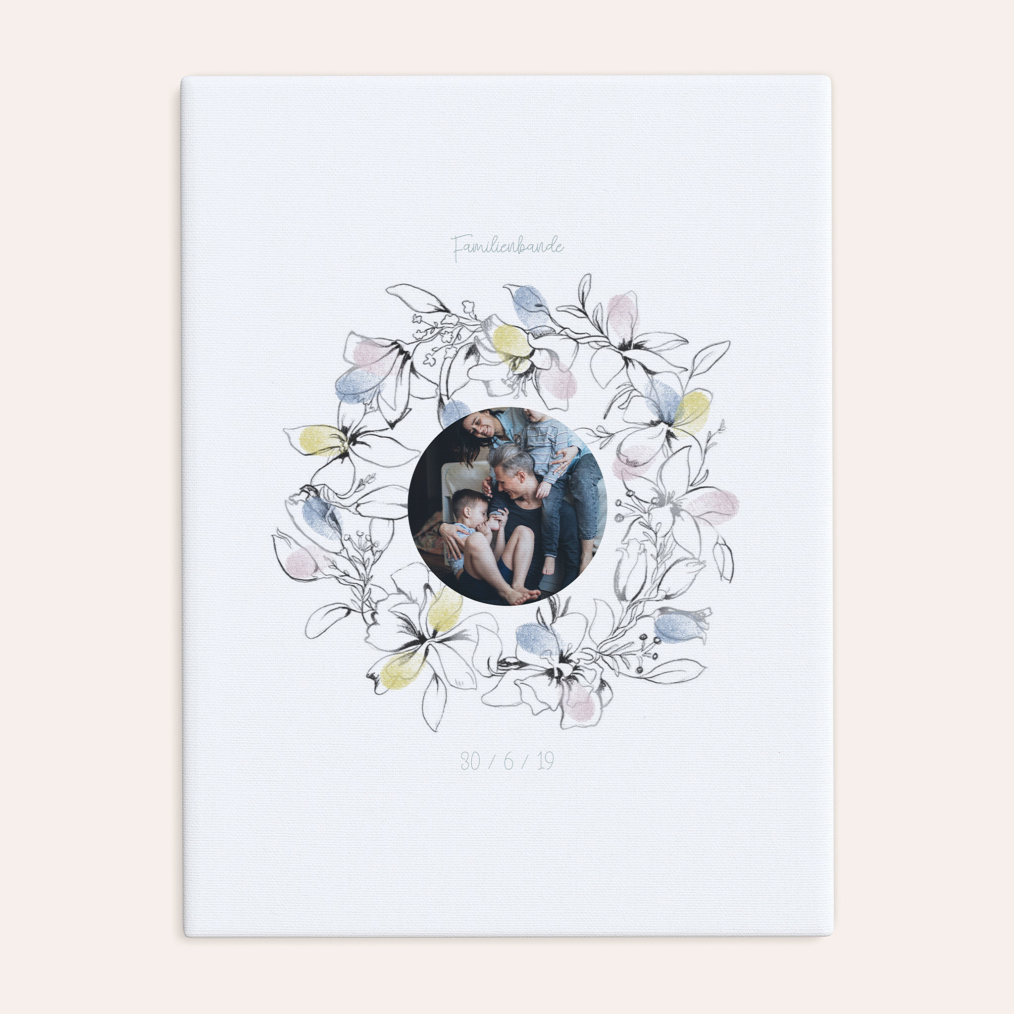 Fingerabdruckposter - Flower garland