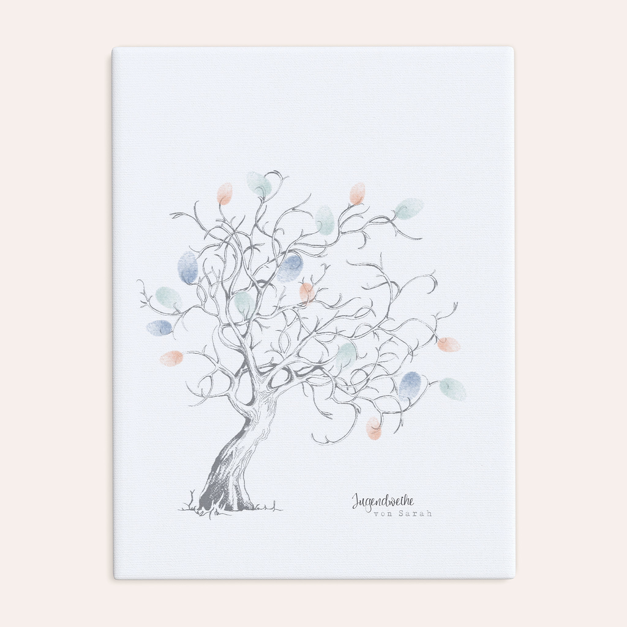 Fingerabdruckposter - Auf den Ästen Jugendweihe