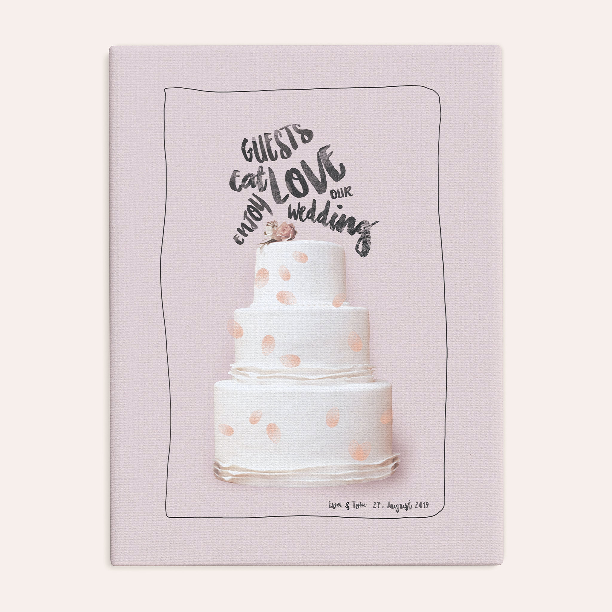 Fingerabdruckposter - Süßer Abdruck