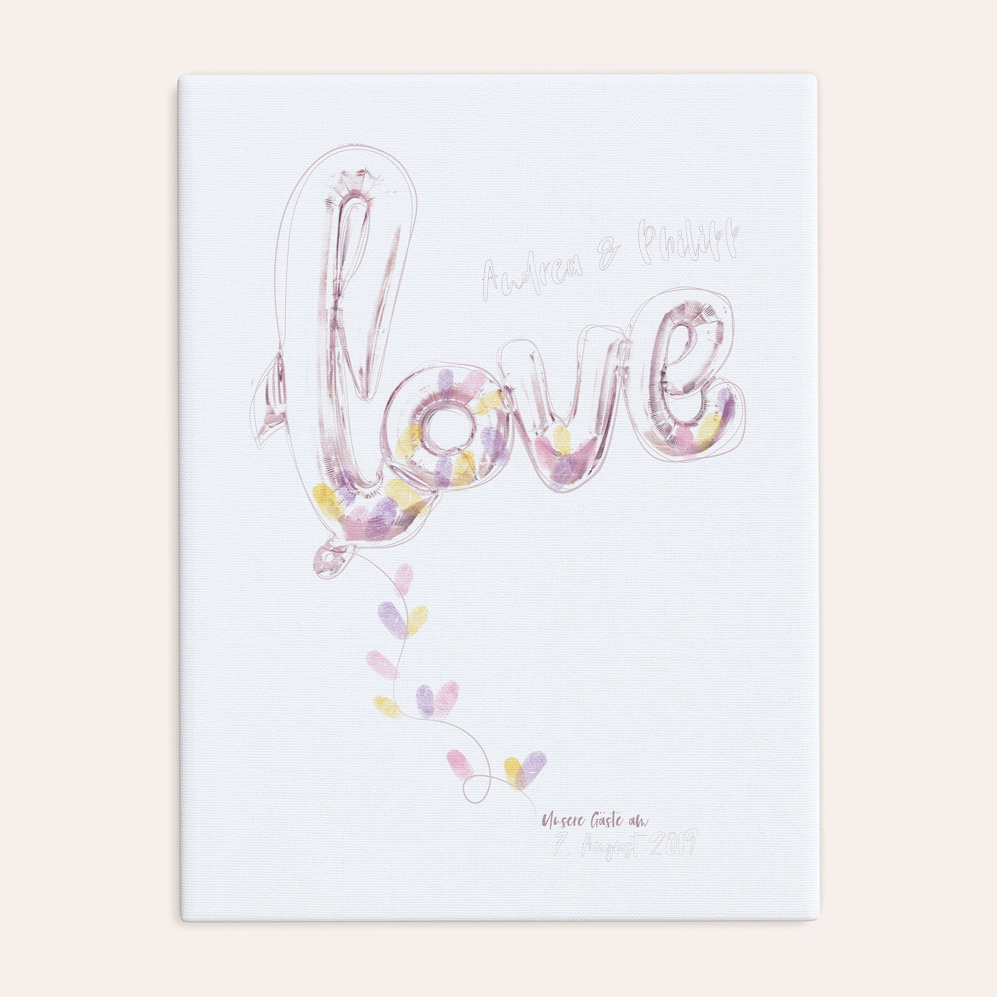 Fingerabdruckposter - Love Balloon