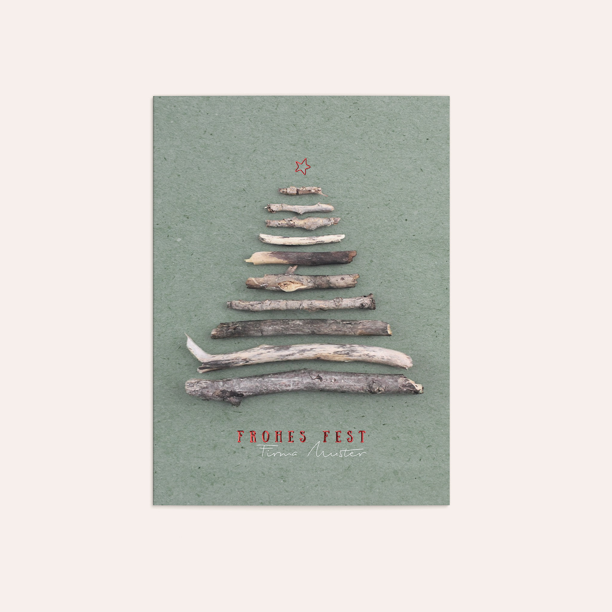 Weihnachtskarten Geschäftlich - Kleine Äste