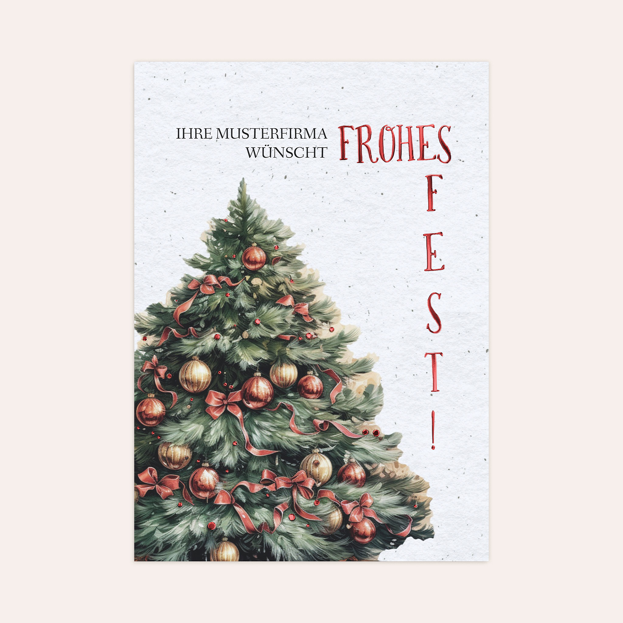 Weihnachtskarten Geschäftlich - Unser prächtiger Baum